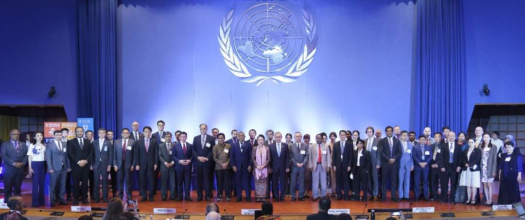 State Minister of Finance Shehan Semasinghe led the Sri Lanka Delegation to the “10th Asia Pacific Forum on Sustainable Development” (10th APFSD) at the United Nations Economic and Social Commission for Asia and the Pacific, (UNESCAP) in Bangkok, Thailand