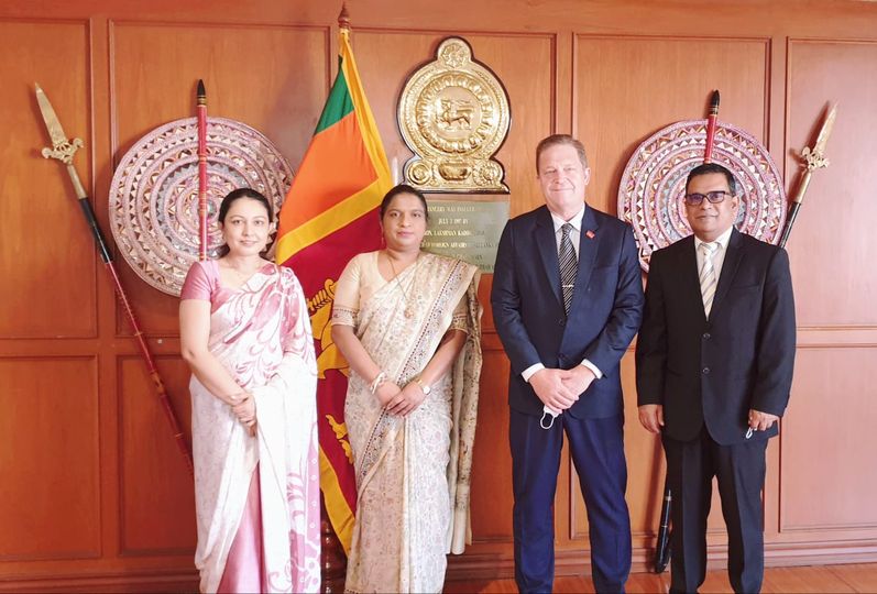 Hans Guttman, Executive Director of Asian Disaster Preparedness Centre (ADPC) paid a courtesy call on C.A. Caminda I Colonne, Ambassador of Sri Lanka to Thailand