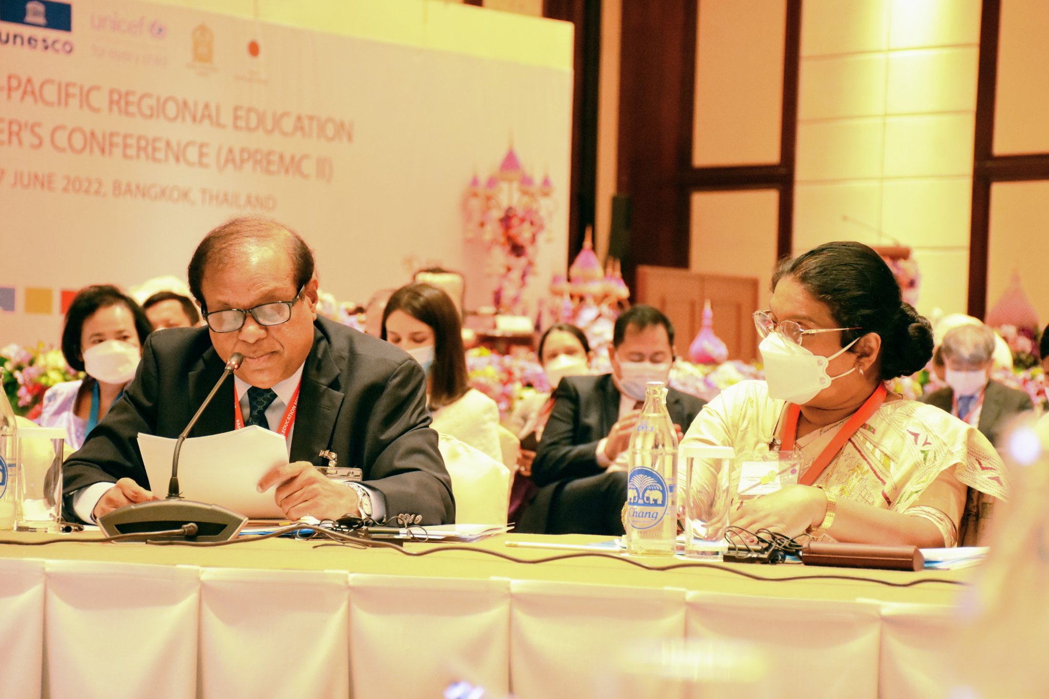 Minister of Education Susil Premajayantha of Sri Lanka leads the delegation for the 2nd Asia-Pacific Regional Education Minister’s Conference on SDG4-Education 2030 (APREMC II), Bangkok, Thailand 