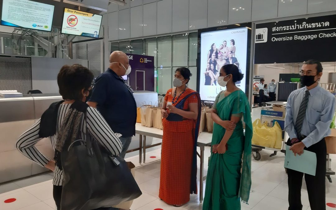 A Second Group of 87 Sri Lankans from Thailand Returns