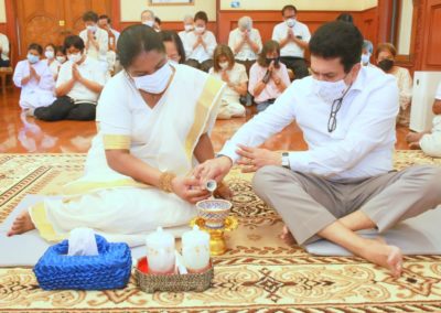 Sri Lanka novice ordination Ceremony to honour and offer Royal merit to His Majesty the King Bhumibol Adulyadej Phra Vajra Klao Chao Yu Hua of the Kingdom of Thailand