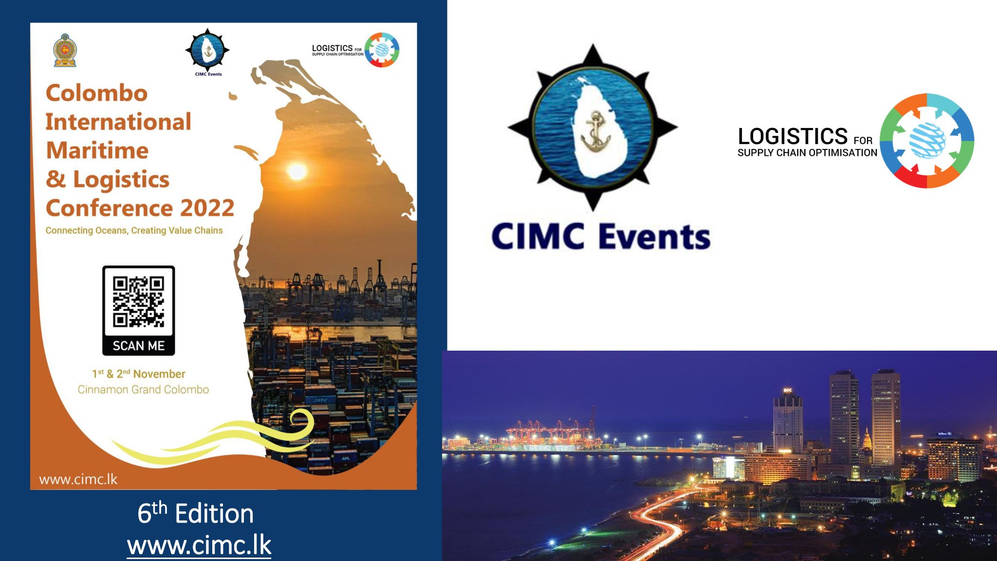 South Asia's First Post-COVID Maritime & Logistics Conference in Colombo on 01st & 02nd November 2022