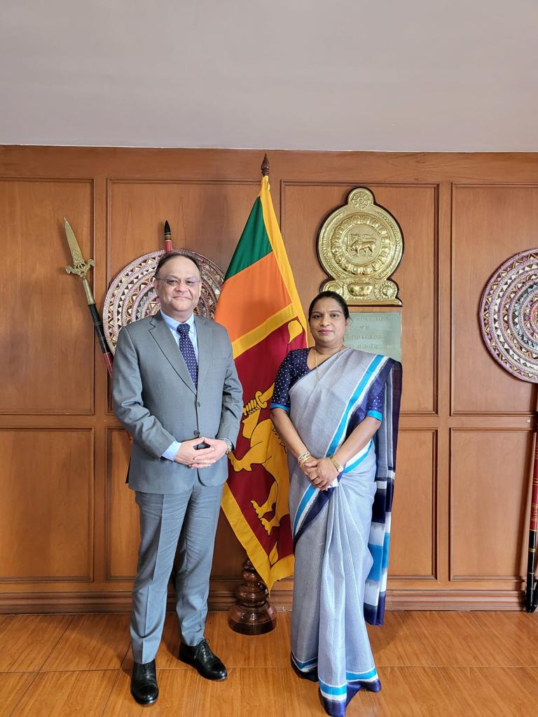 Today, the newly appointed Ambassador of India to the Kingdom of Thailand, Shri Nagesh Singh paid a courtesy call on Ambassador of Sri Lanka to the Kingdom of Thailand and Permanent Representative to the UNESCAP, C.A. Chaminda I Colonne at the Embassy and the Permanent Mission of Sri Lanka.