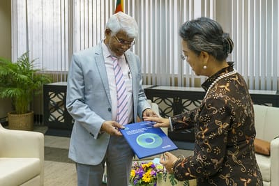 Minister of Environment Nazeer Ahamed led the Sri Lanka delegation to the 79th commission of UNESCAP held