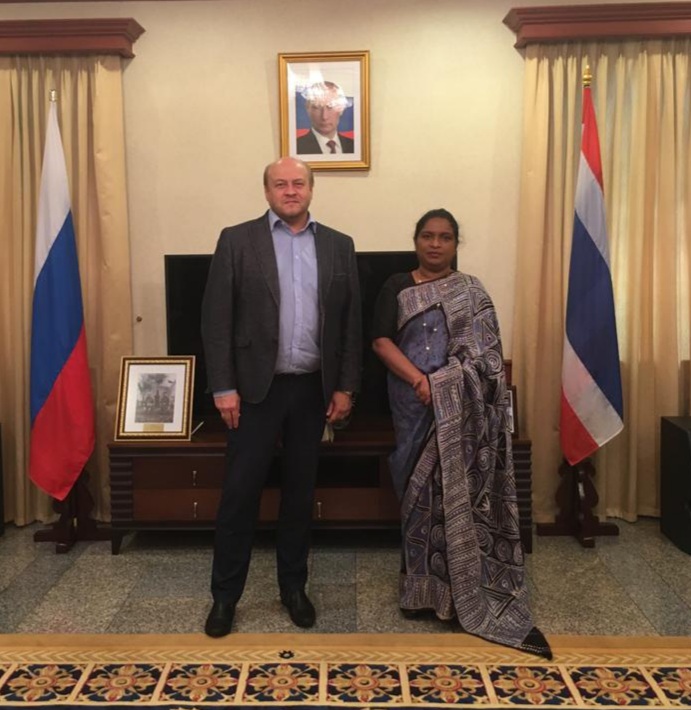 Ambassador and Ambassador of the Russian exchanged their views on mutually interested areas.
