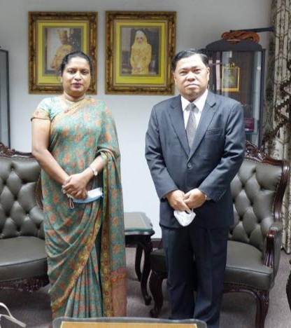 Sri Lanka Ambassador to Thailand courtesy call Ambassador of Brunei Darussalam to Thailand 
