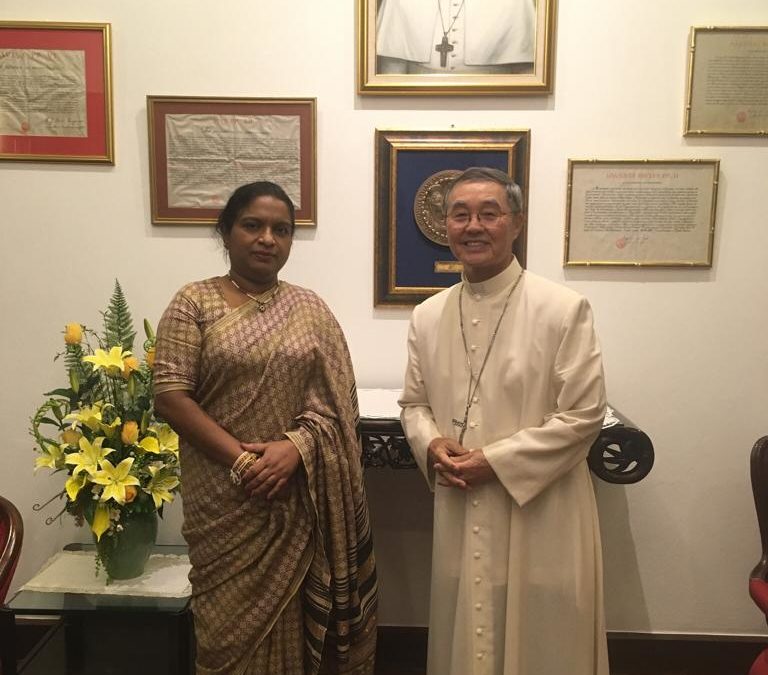 Ambassador paid a courtesy call on Ambassador of the Holy See and Dean of the Diplomatic Corps in Thailand