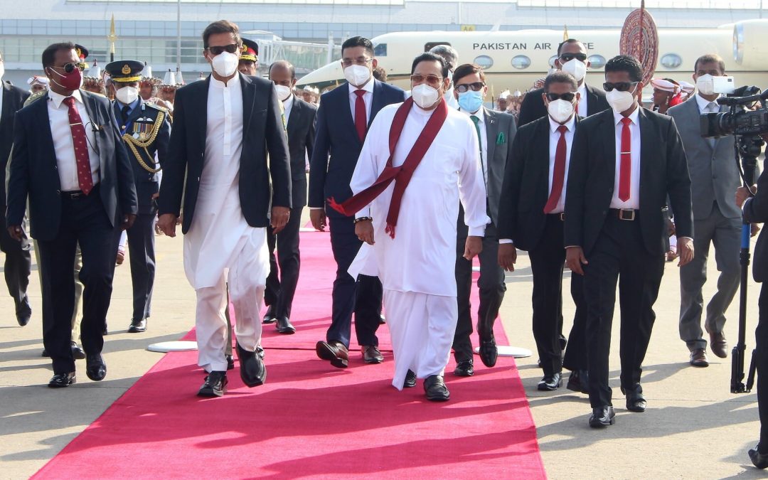 Prime Minister of Pakistan H.E. Imran Khan and the delegation arrived in Sri Lanka today (23)