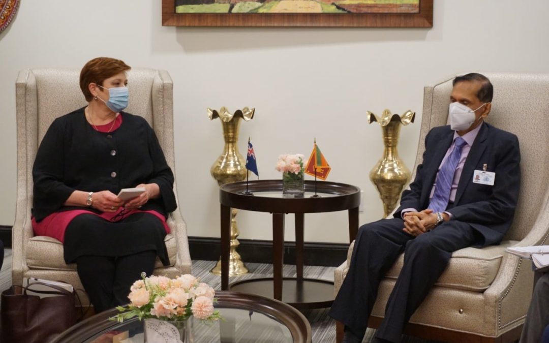 The Foreign Ministers of Sri Lanka and Australia meet on the eve of the 76th Session of the United Nations General Assembly