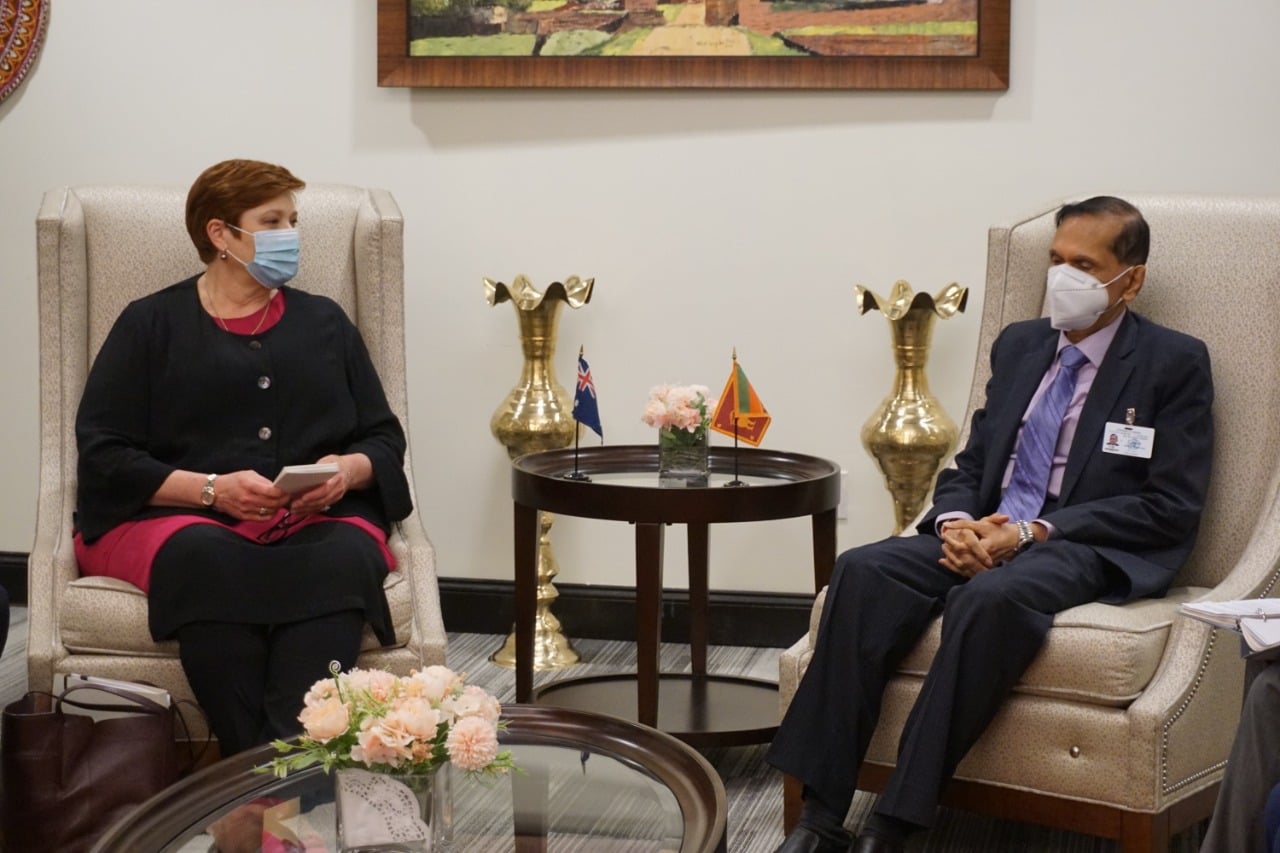 The Foreign Ministers of Sri Lanka and Australia meet on the eve of the 76th Session of the United Nations General Assembly