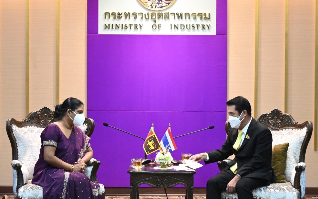 Sri Lanka envoy meets Minister of Industry Suriya Jungrungreangkit of Thailand