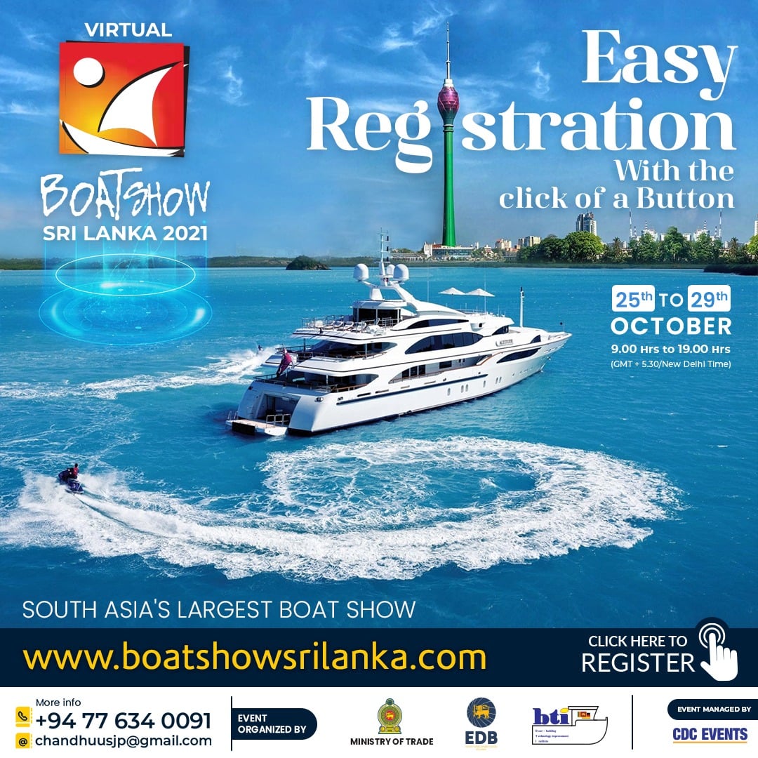 South Asia’s most focused and largest International VIRTUAL BOAT SHOW SRI LANKA 2021