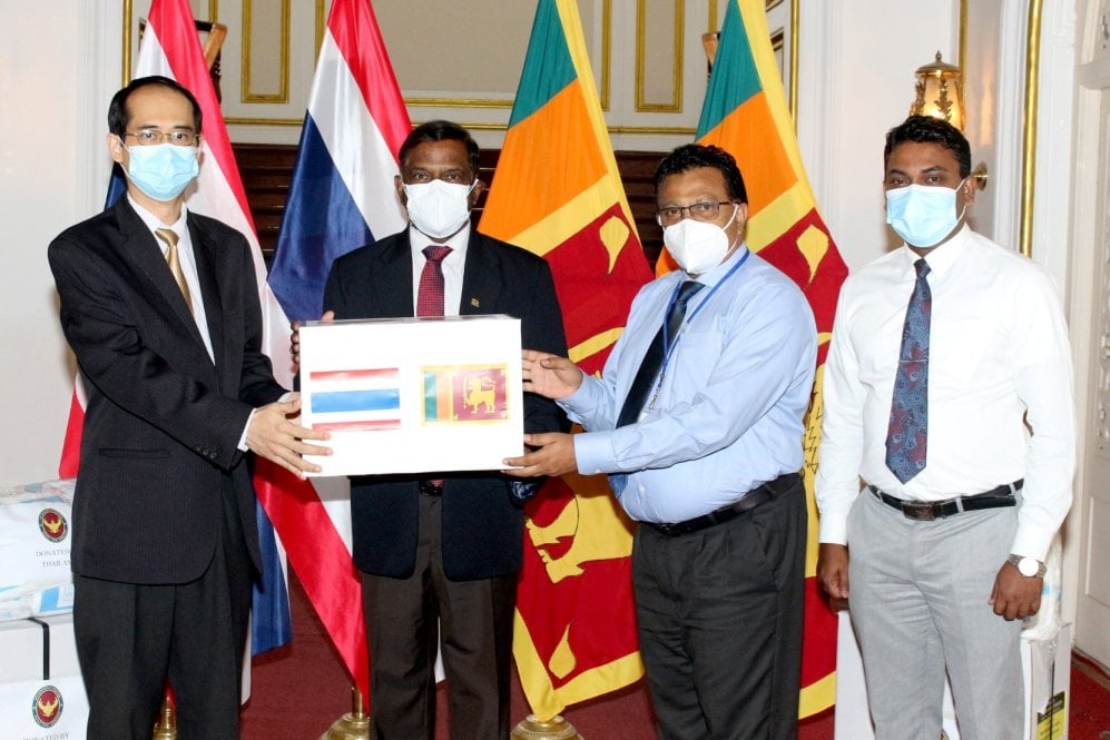 Thailand donates COVID-19 related medical equipment to Sri Lanka