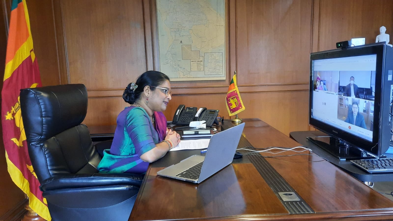 Sri Lanka and UNESCAP had first virtual courtesy meeting with Thailand