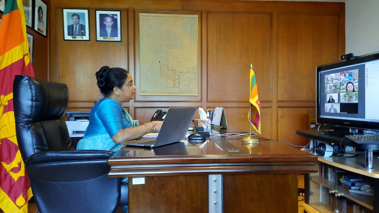 The Embassy and Permanent Mission of Sri Lanka in Bangkok facilitated a virtual meeting