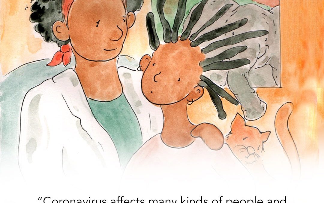 Kids, meet Ario – a kind, orange dragon with a horn like a unicorn.