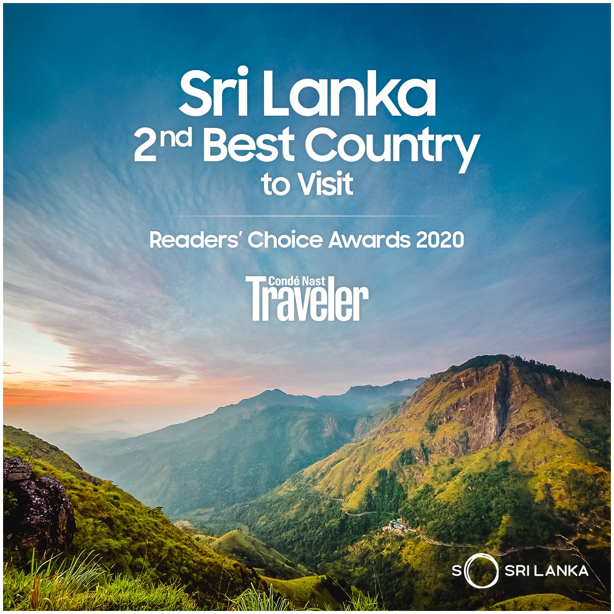 Sri Lanka was proudly placed 2nd at the Readers’ Choice Awards 2020