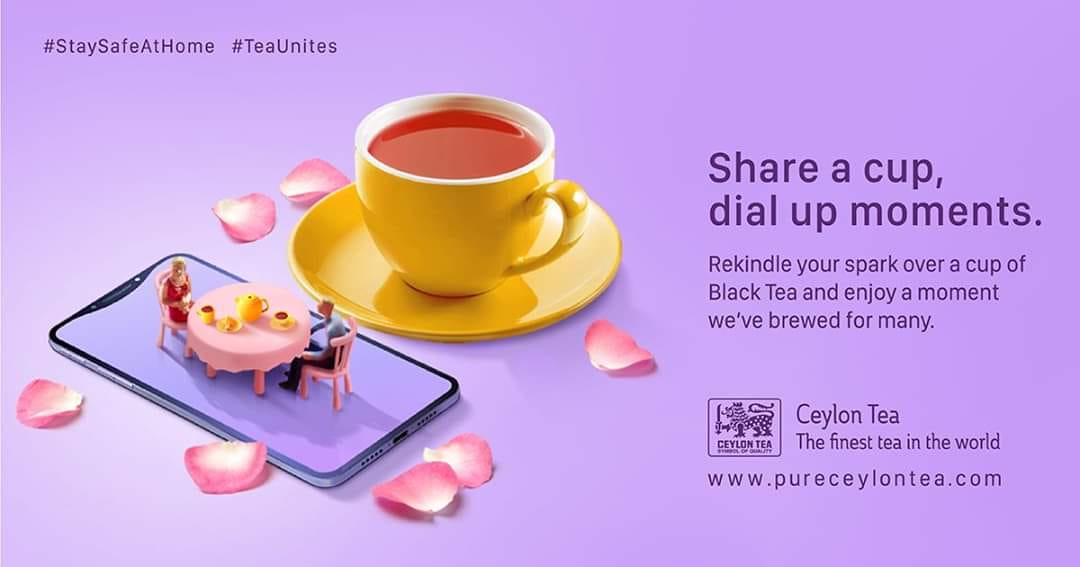 Share a Cup of Ceylon Tea, dial up moments.