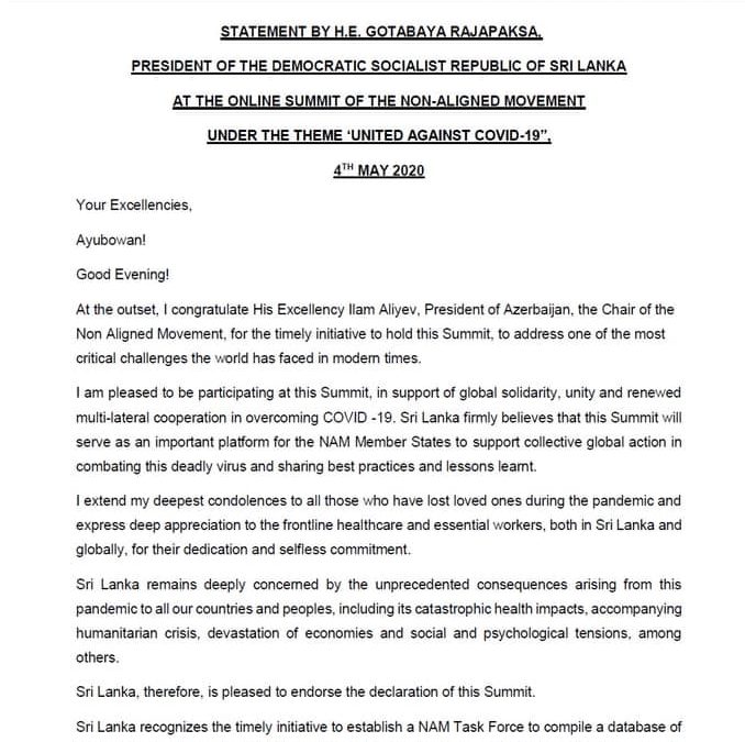 “United Against COVID-19” – 04 May 2020