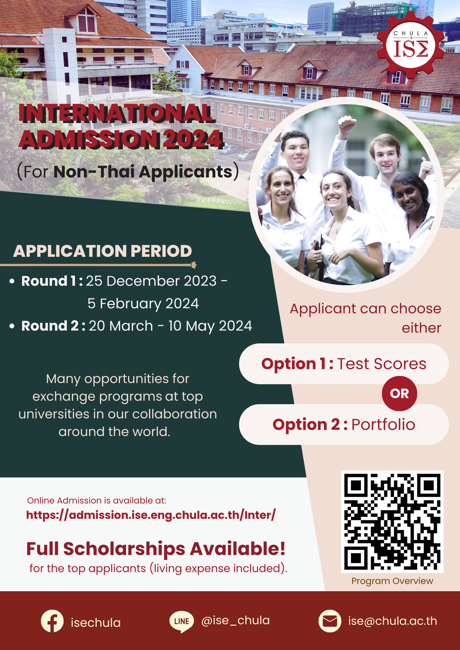 Chula Engineering International Admission 2024 Non Thai