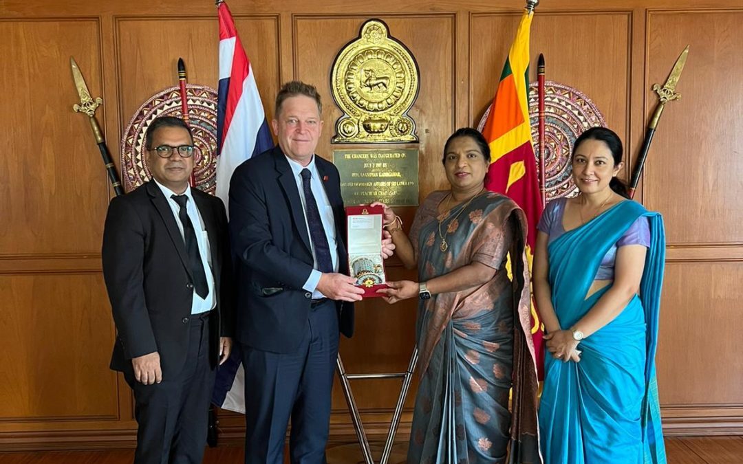 Executive Director of Asian Disaster Preparedness Centre (ADPC) Hans Guttman paid a courtesy called on Ambassador of Sri Lanka to Thailand and Permanent Representative to UNESACP, and Board Member of ADPC , C.A. Caminda I Colonne at the Sri Lanka Mission in Bangkok