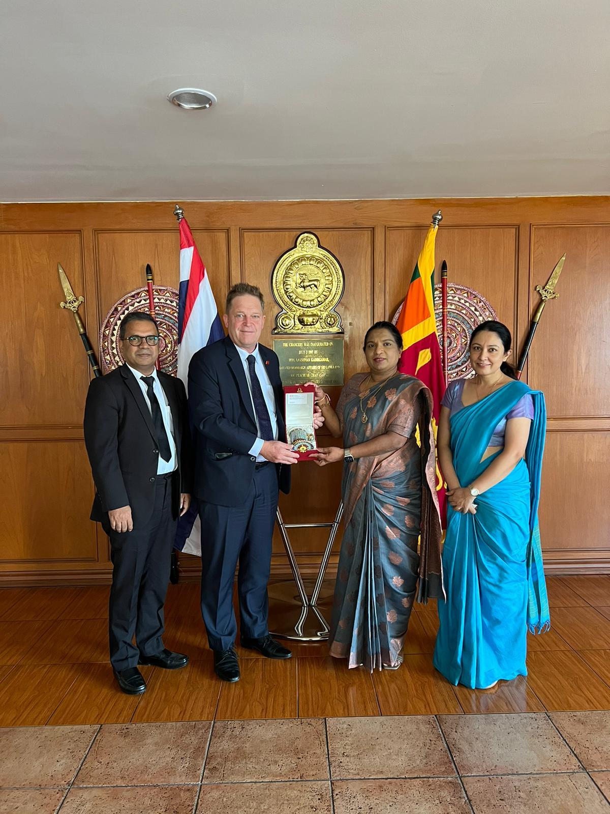 Executive Director of Asian Disaster Preparedness Centre (ADPC) Hans Guttman paid a courtesy called on Ambassador of Sri Lanka to Thailand and Permanent Representative to UNESACP, and Board Member of ADPC , C.A. Caminda I Colonne at the Sri Lanka Mission in Bangkok