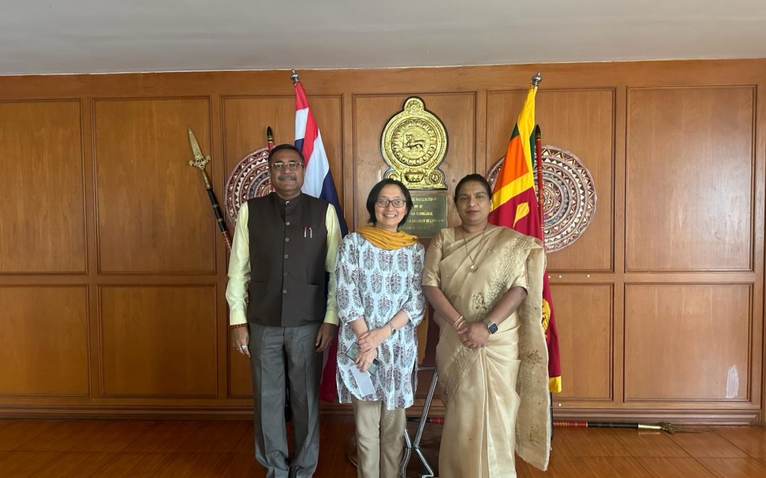Director and Head, UNESCAP- Sub regional Office for South and South-West Asia (SSWA) in New Delhi, Mikiko Tanaka paid a courtesy call on Ambassador of Sri Lanka to the Kingdom of Thailand and Permanent Representative to UNESACP