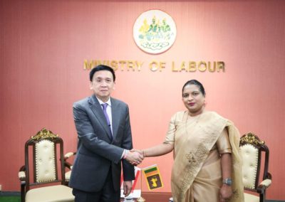 Ambassador of Sri Lanka and Permanent Representative to UNESCAP discussed employment opportunities available for Sri Lankans in Thailand
