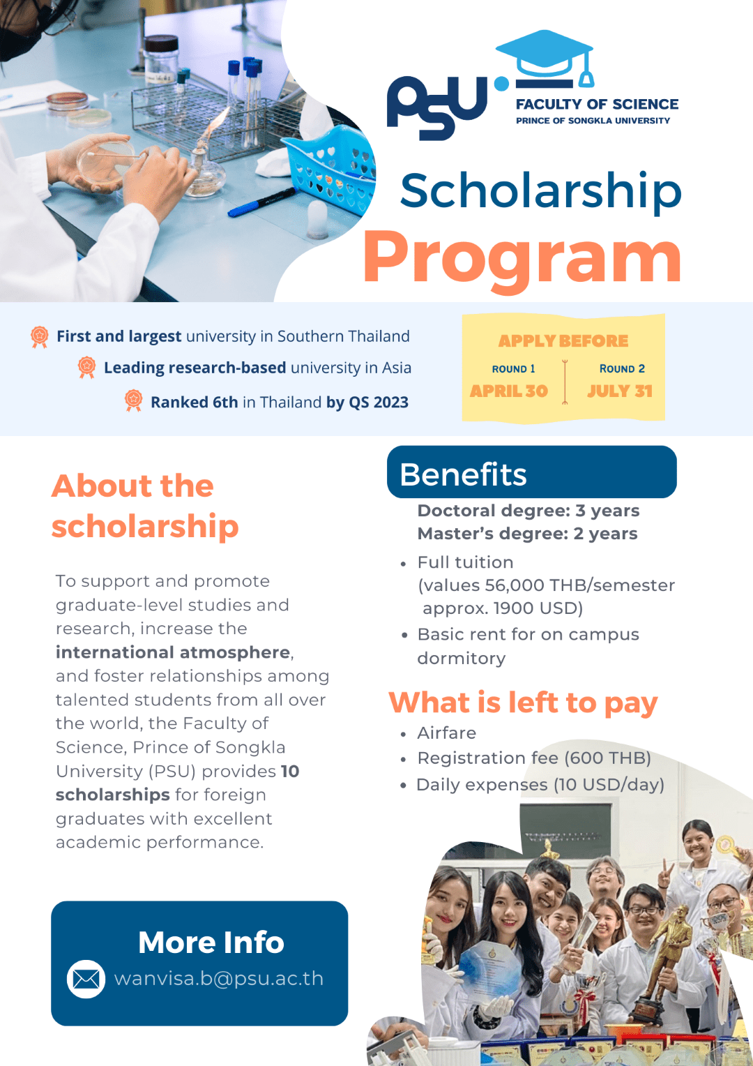 E-Flyer-Full degree scholarship 2024-25