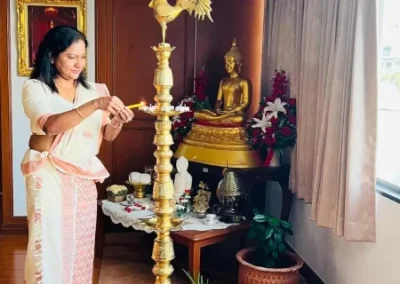 Ambassador designate of Sri Lanka to the Kingdom of Thailand Wijayanthi Edirisinghe assumes duties