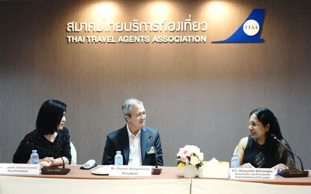 Ambassador of Sri Lanka Meets President of Thai Travel Agents Association to Strengthen Tourism Ties