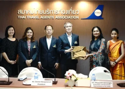 Ambassador of Sri Lanka Meets President of Thai Travel Agents Association to Strengthen Tourism Ties