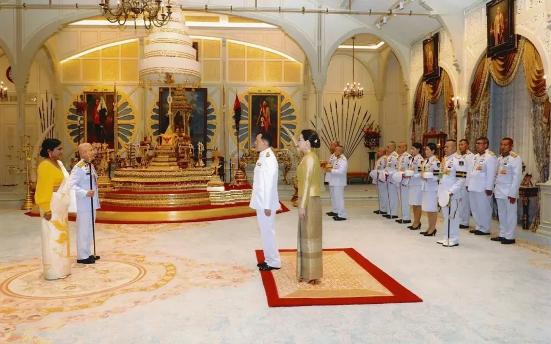 Ambassador E.A.S. Wijayanthi Edirisinghe was granted the Royal Audience to Present the Letter of Credence to King Maha Vajiralongkorn Phra Vajiraklaochaoyuhua of the Kingdom of Thailand