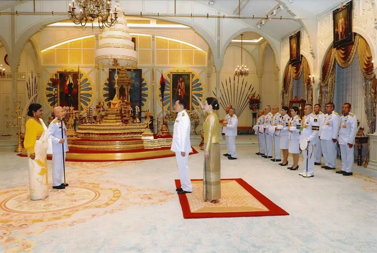 Ambassador E.A.S. Wijayanthi Edirisinghe was granted the Royal Audience to Present the Letter of Credence to King Maha Vajiralongkorn Phra Vajiraklaochaoyuhua of the Kingdom of Thailand