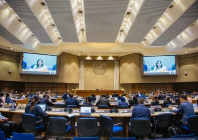 Ambassador and Permanent Representative of Sri Lanka to UNESCAP, E.A.S. Wijayanthi Edirisinghe Chairs the 8th Session of the Transport Committee of UNESCAP