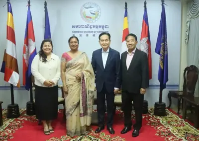 Ambassador of Sri Lanka meets the President of the Cambodia Chamber of Commerce