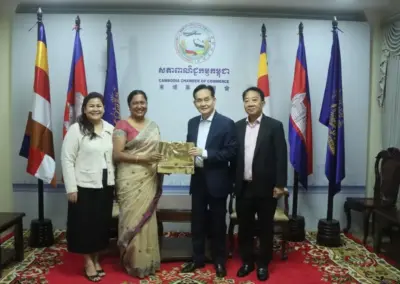 Ambassador of Sri Lanka meets the President of the Cambodia Chamber of Commerce