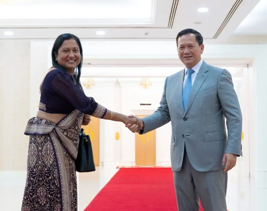 Ambassador Wijayanthi Edirisinghe’s meets Cambodian Prime Minister Hun Munet Strengthening Bilateral Ties and Regional Cooperation