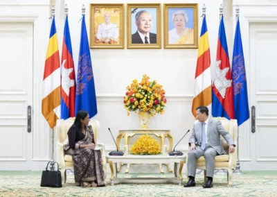 Ambassador Wijayanthi Edirisinghe's meets Cambodian Prime Minister Hun Munet Strengthening Bilateral Ties and Regional Cooperation