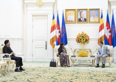 Ambassador Wijayanthi Edirisinghe's meets Cambodian Prime Minister Hun Munet Strengthening Bilateral Ties and Regional Cooperation