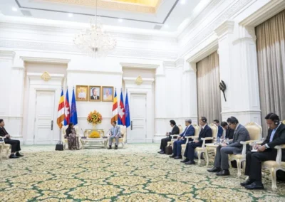 Ambassador Wijayanthi Edirisinghe's meets Cambodian Prime Minister Hun Munet Strengthening Bilateral Ties and Regional Cooperation