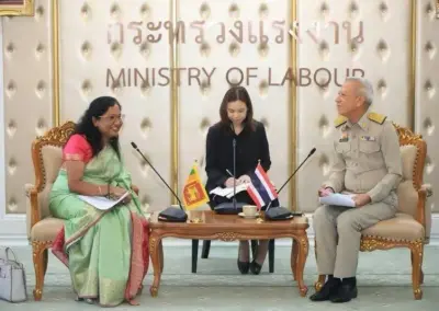 Sri Lanka and Thailand Discuss Strengthening Labour Cooperation