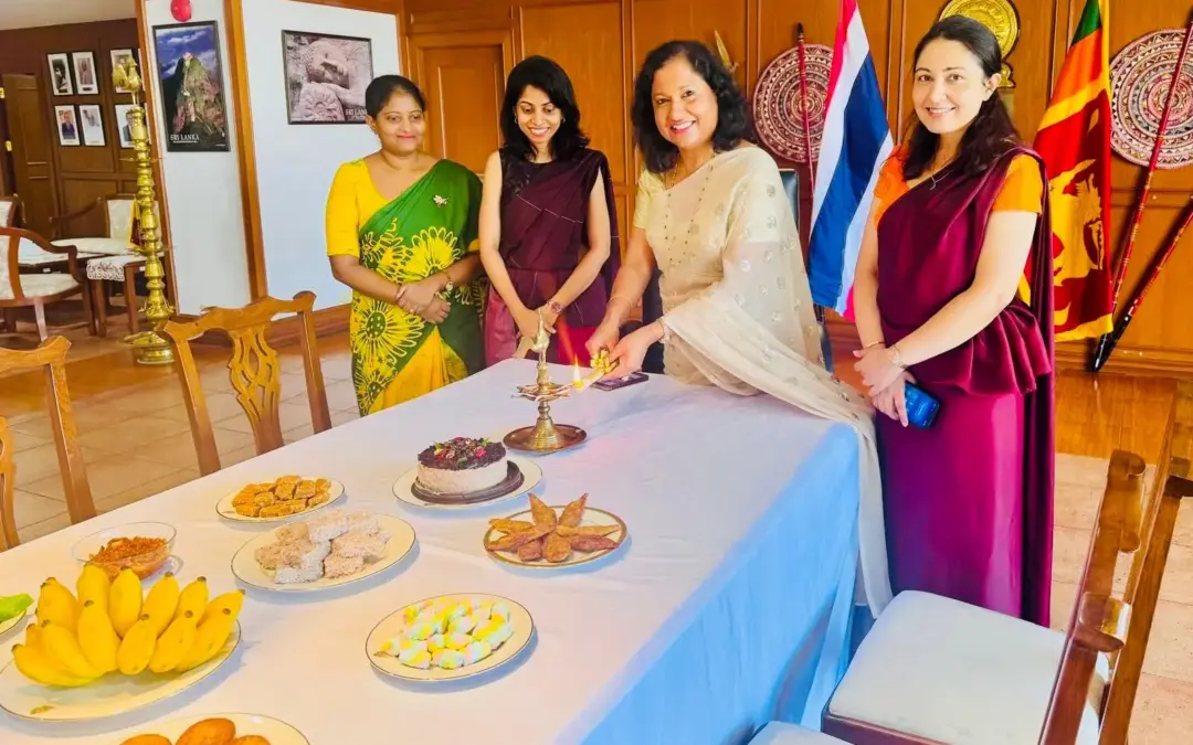 Sri Lanka Embassy Marks Songkran and Sinhala-Hindu New Year Traditions in Bangkok