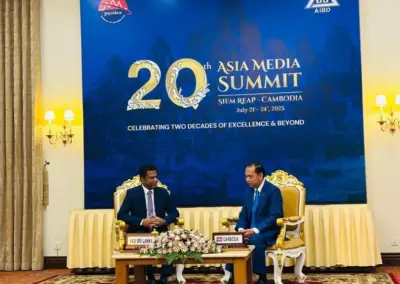 Minister of Health and Mass Media of Sri Lanka Participates in the 20th Asia Media Summit in Siem Reap, Cambodia