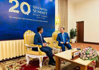 Minister of Health and Mass Media of Sri Lanka Participates in the 20th Asia Media Summit in Siem Reap, Cambodia