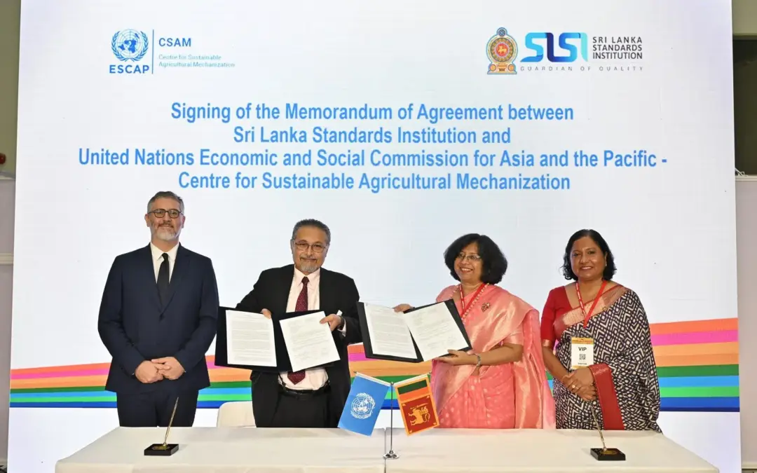Sri Lanka Signs Landmark Agreement with ESCAP-CSAM to Enhance Agricultural Machinery Standards