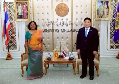 Ambassador of Sri Lanka meets Thai Minister of Labour to discuss Labour Cooperation