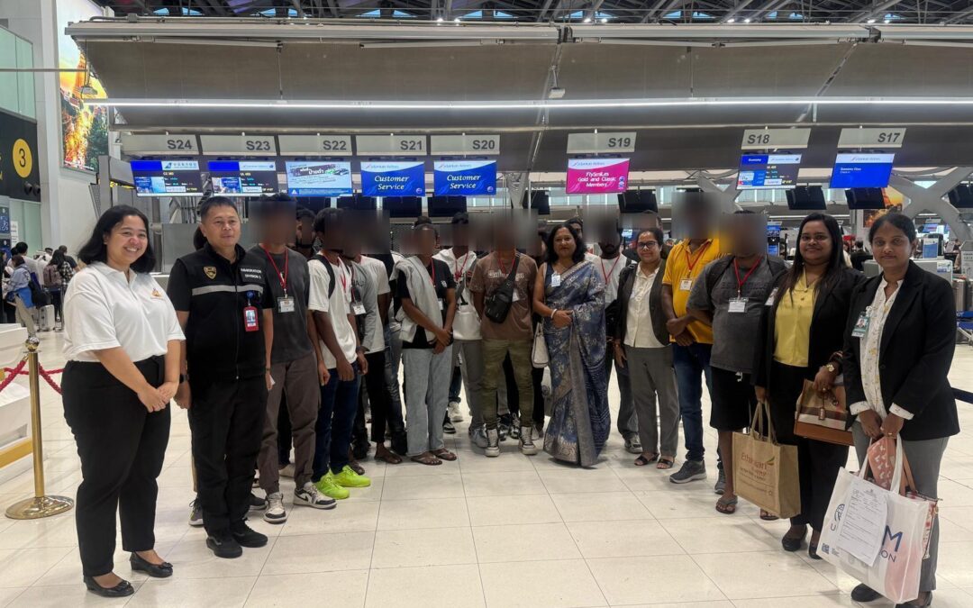 25 Sri Lankans Rescued from Cybercrime Centers in Myawaddy, Myanmar Repatriated on 16 December 2025