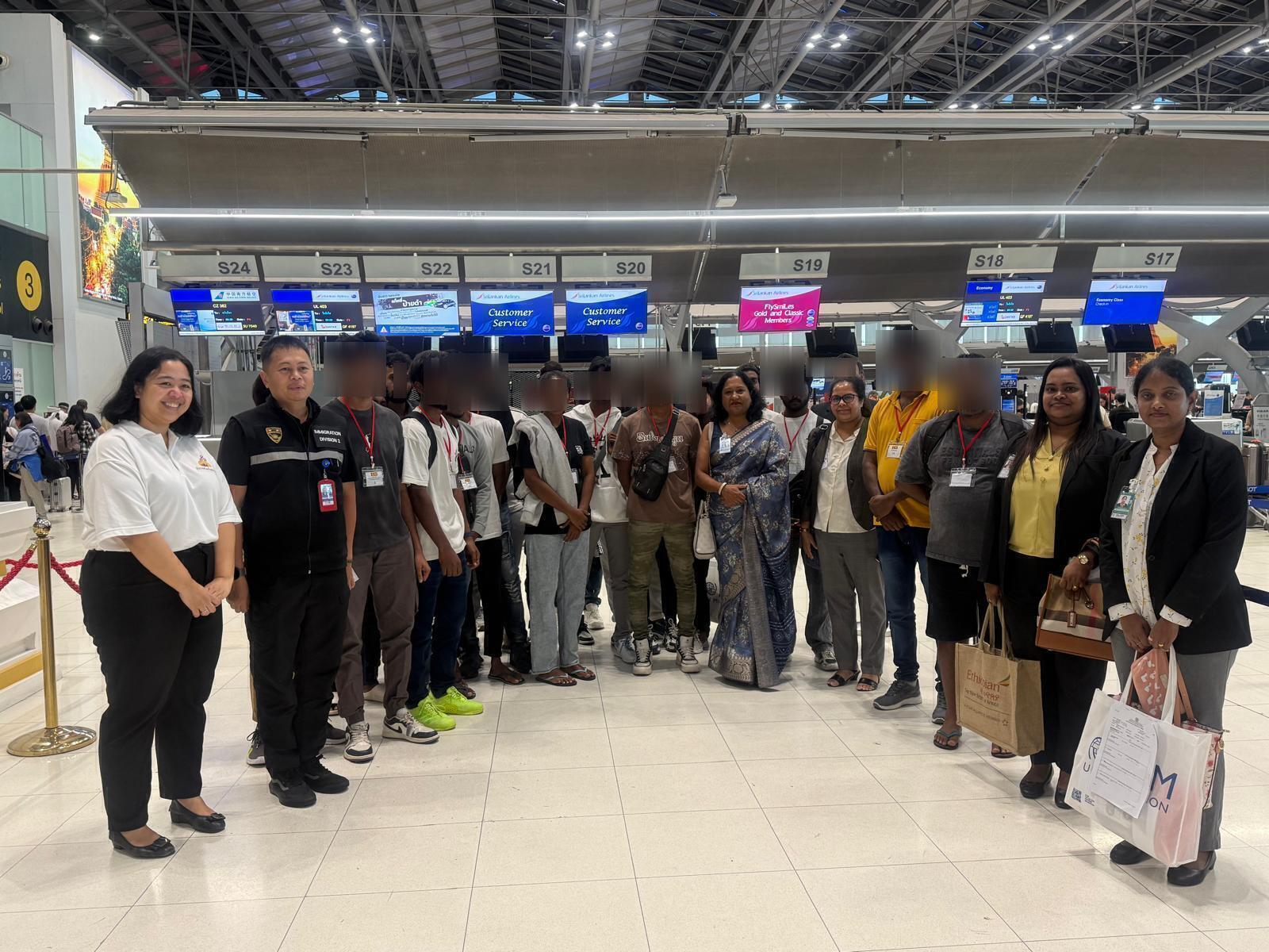 25 Sri Lankans Rescued from Cybercrime Centers in Myawaddy, Myanmar Repatriated on 16 December 2025