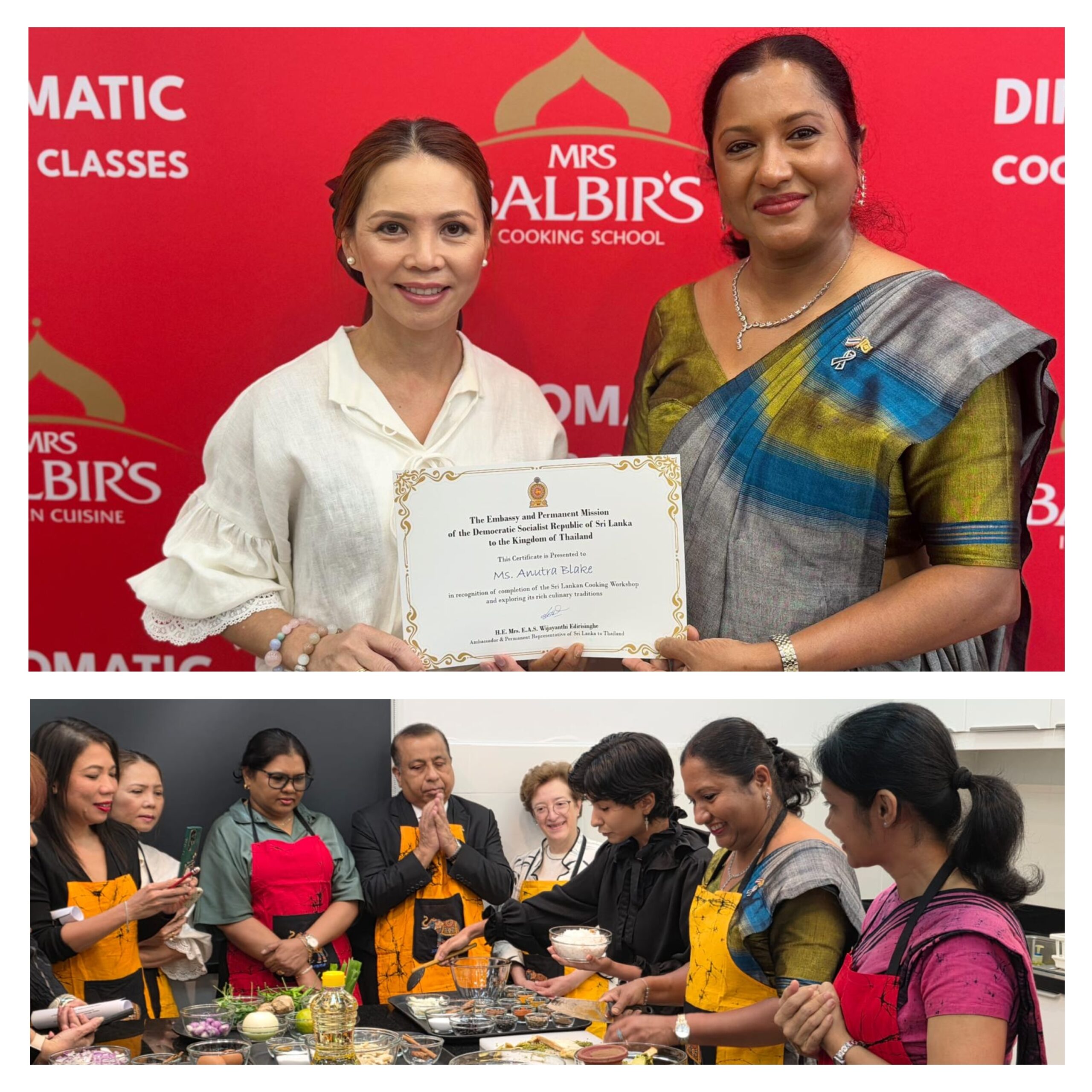 “A Taste of Sri Lanka at Mrs. Balbir’s Cooking School” – Culinary Diplomacy Initiative of the Embassy of Sri Lanka in Thailand